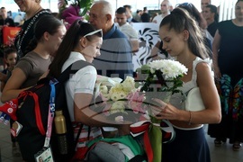 Летище София - Валентина Георгиева - посрещане