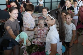 Летище София - Валентина Георгиева - посрещане