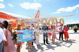 Бургас - летище - едномилионен пътник за 2024 г. - посрещане