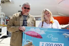 Бургас - летище - едномилионен пътник за 2024 г. - посрещане