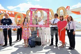 Бургас - летище - едномилионен пътник за 2024 г. - посрещане