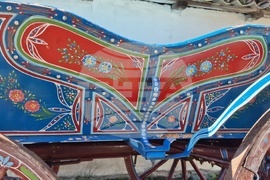 Търговище - Дарение за Регионален исторически музей - изписана каручка