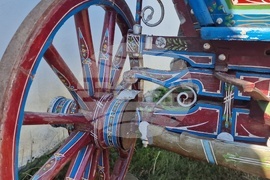 Търговище - Дарение за Регионален исторически музей - изписана каручка