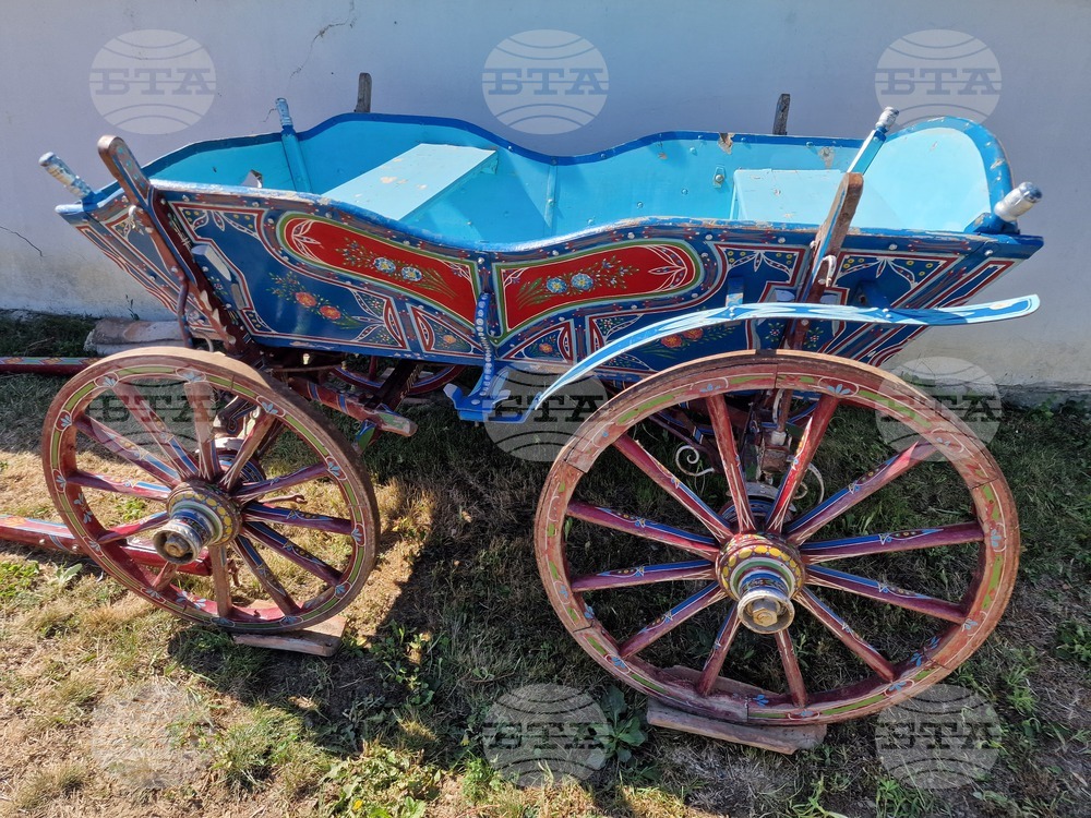 Търговище - Дарение за Регионален исторически музей - изписана каручка