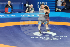Франция - XXXIII Летни олимпийски игри - Семен Новиков - борба класически стил, 87 килограма - осминафинал