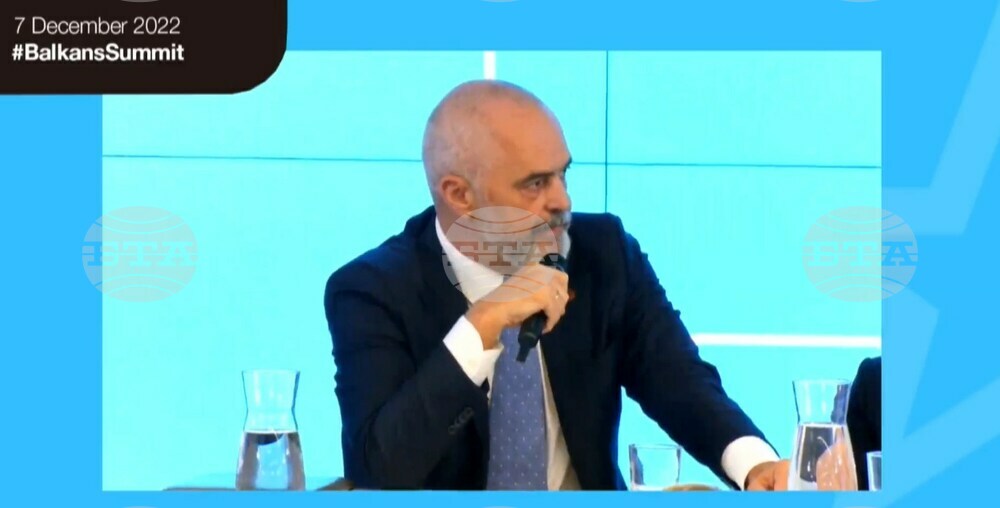АТА: Популярността на ЕС в Албания продължава да е много висока, заяви албанският премиер Еди Рама