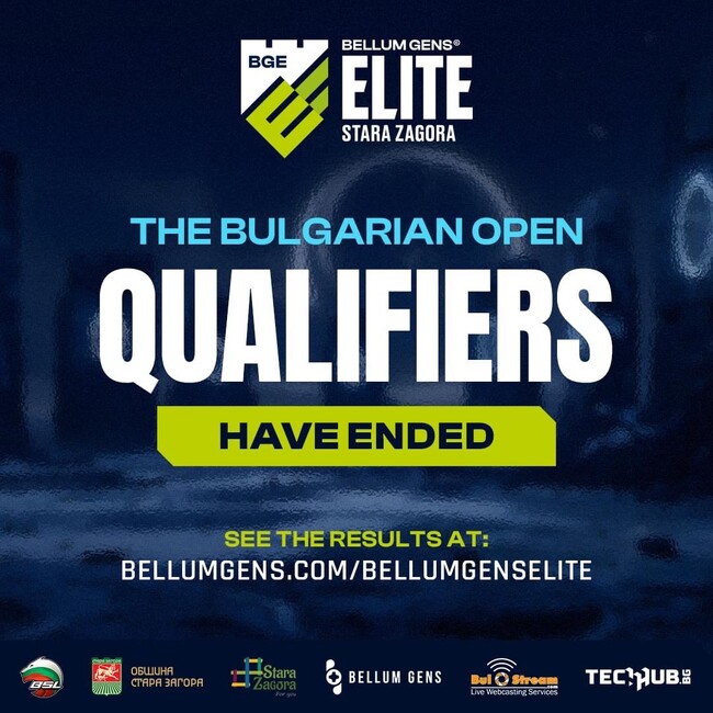 Община Стара Загора: Обявиха участниците в дългоочаквания турнир по електронни спортове Bellum Gens Elite Stara Zagora 2024