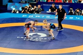 Франция - XXXIII Летни олимпийски игри - Биляна Дудова - борба, категория до 62 килограма - осминафинал