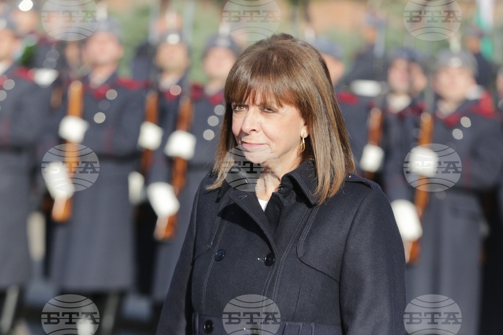 Румен Радев - Катерина Сакеларопулу - официално посрещане