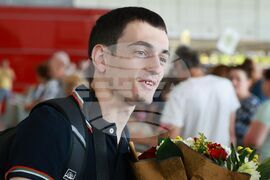 Летище София - олимпийци - посрещане - Иван Димов