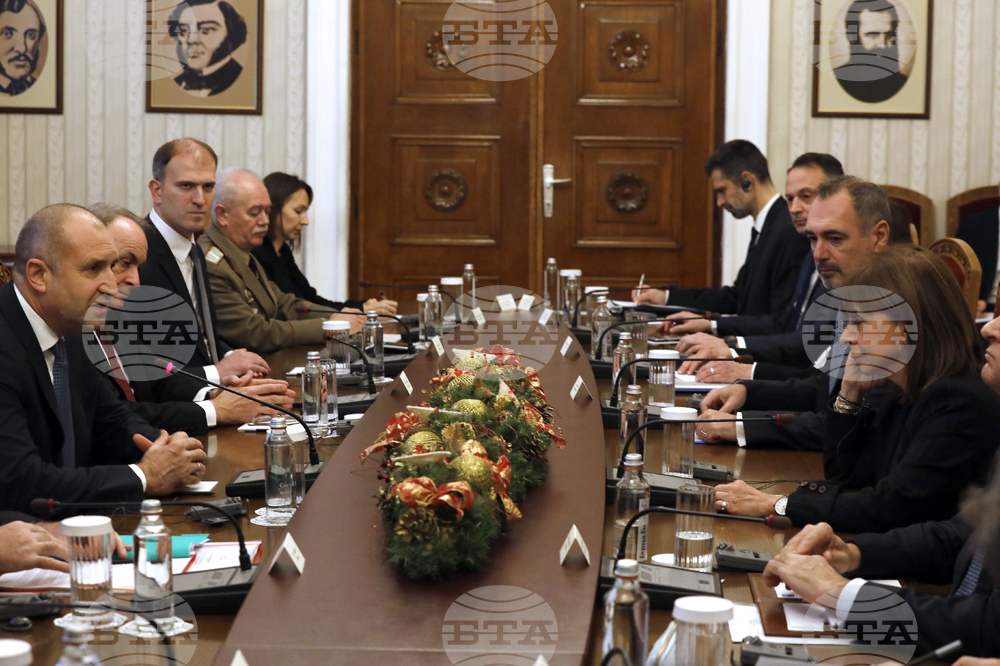 Румен Радев - Катерина Сакеларопулу - пленарни разговори