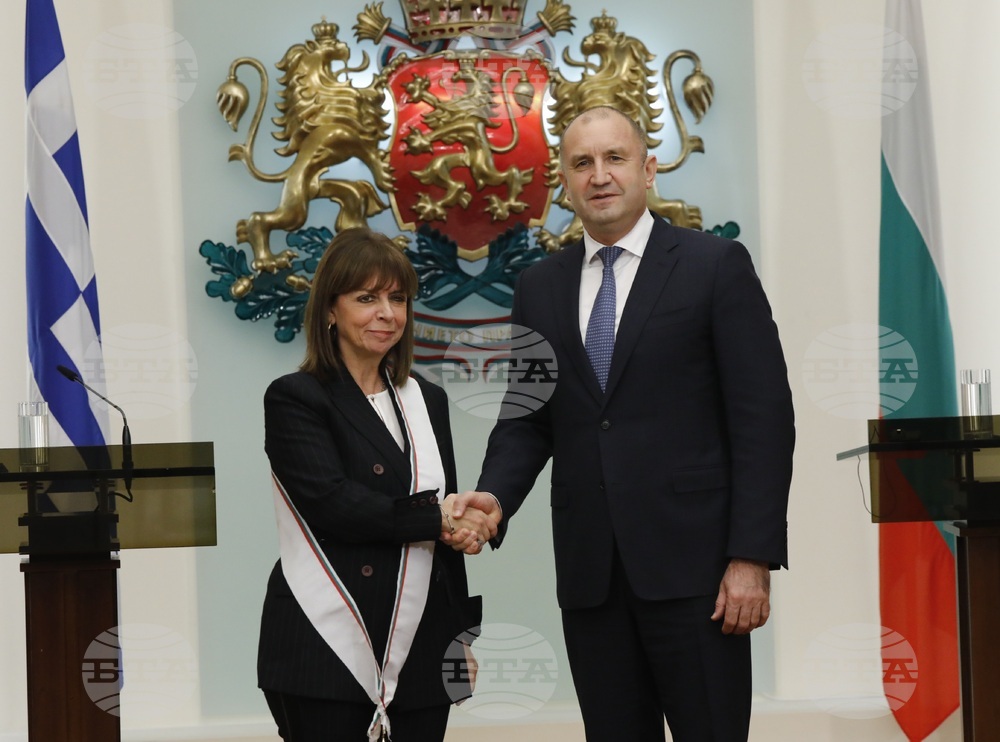 Румен Радев - Катерина Сакеларопулу - орден „Стара планина“