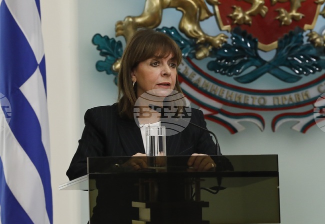 Румен Радев - Катерина Сакеларопулу - пресконференция