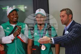 Летище София - олимпийци - посрещане