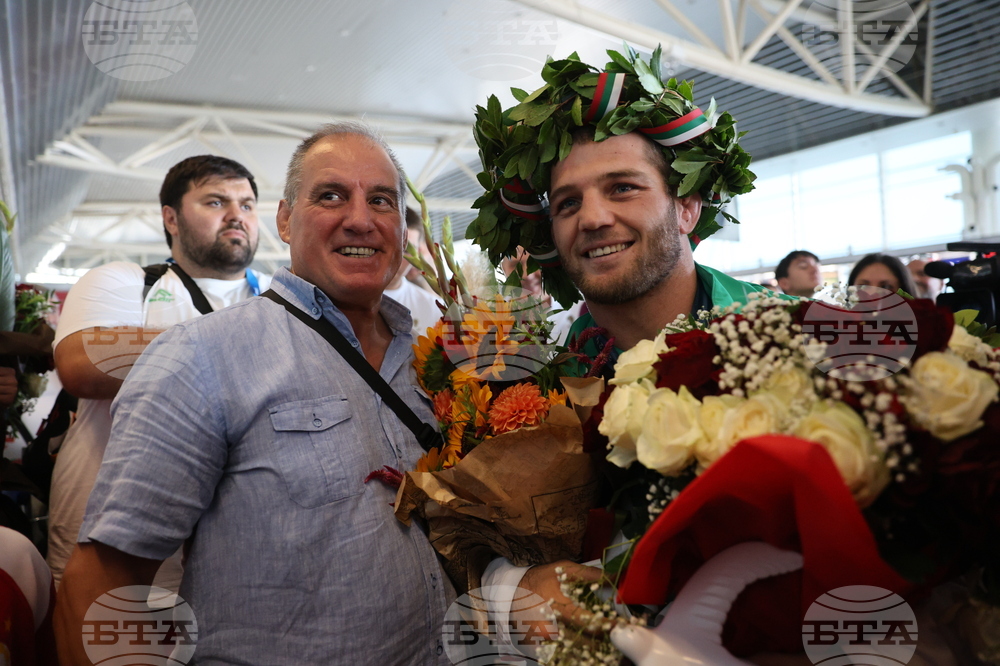 Летище София - олимпийци - посрещане