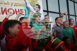 Летище София - олимпийци - посрещане