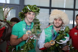 Летище София - олимпийци - посрещане