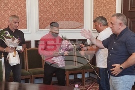 Сливен - Божидар Андреев - посрещане