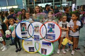 Летище София - олимпийци - посрещане