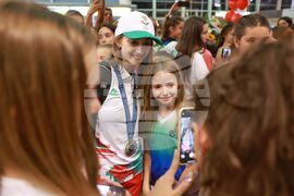 Летище София - олимпийци - посрещане