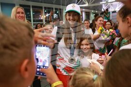 Летище София - олимпийци - посрещане