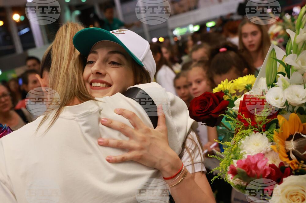 Летище София - олимпийци - посрещане