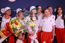 Летище София - олимпийци - посрещане