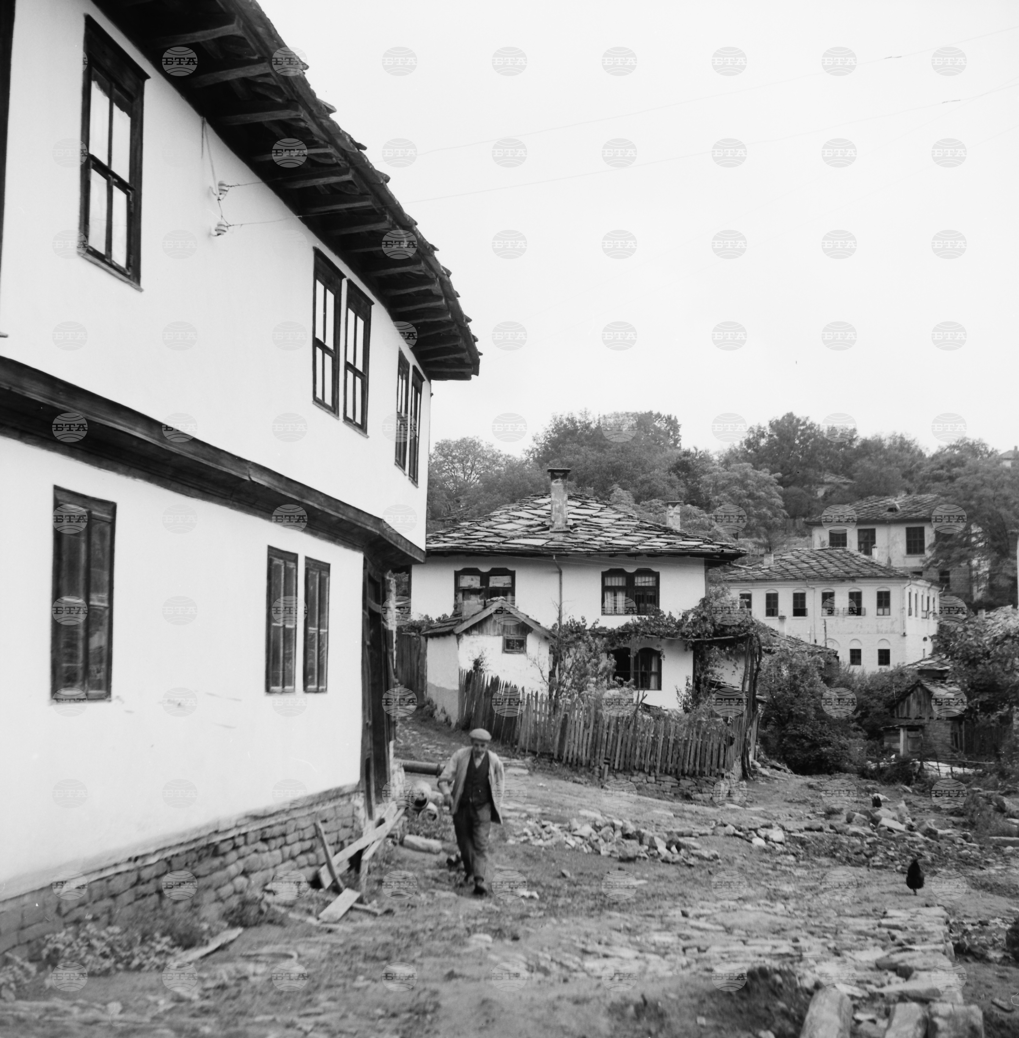 Архитектурно-исторически резерват Боженци през 60-те години на 20-и век