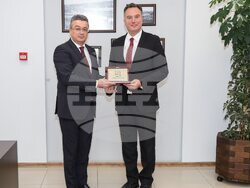 Снимка: Община Джебел – разговор на кмета на Джебел Неджми Али с генералния консул на Република Турция в Пловдив Корхан Кюнгерю