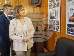 Снимка: Пресцентър БСП - Реч на лидера на БСП Корнелия Нинова на фотоизложбата „Ако си дал“ в НС 