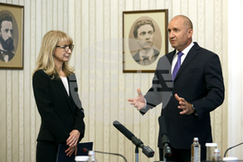 Румен Радев - Горица Грънчарова-Кожарева - среща