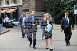 Калин Стоянов - Горица Грънчарова-Кожарева - брифинг