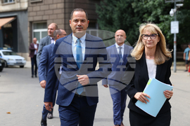 Калин Стоянов - Горица Грънчарова-Кожарева - брифинг