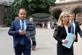 Калин Стоянов - Горица Грънчарова-Кожарева - брифинг