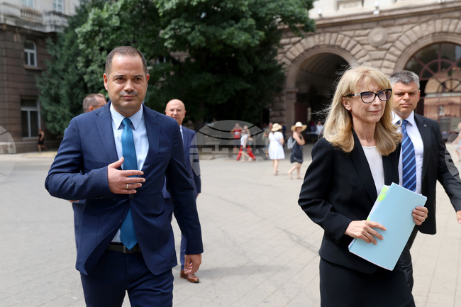  Калин Стоянов - Горица Грънчарова-Кожарева - брифинг