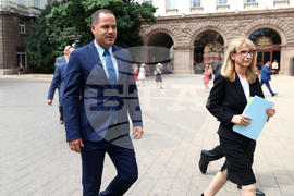 Калин Стоянов - Горица Грънчарова-Кожарева - брифинг