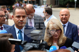 Калин Стоянов - Горица Грънчарова-Кожарева - брифинг