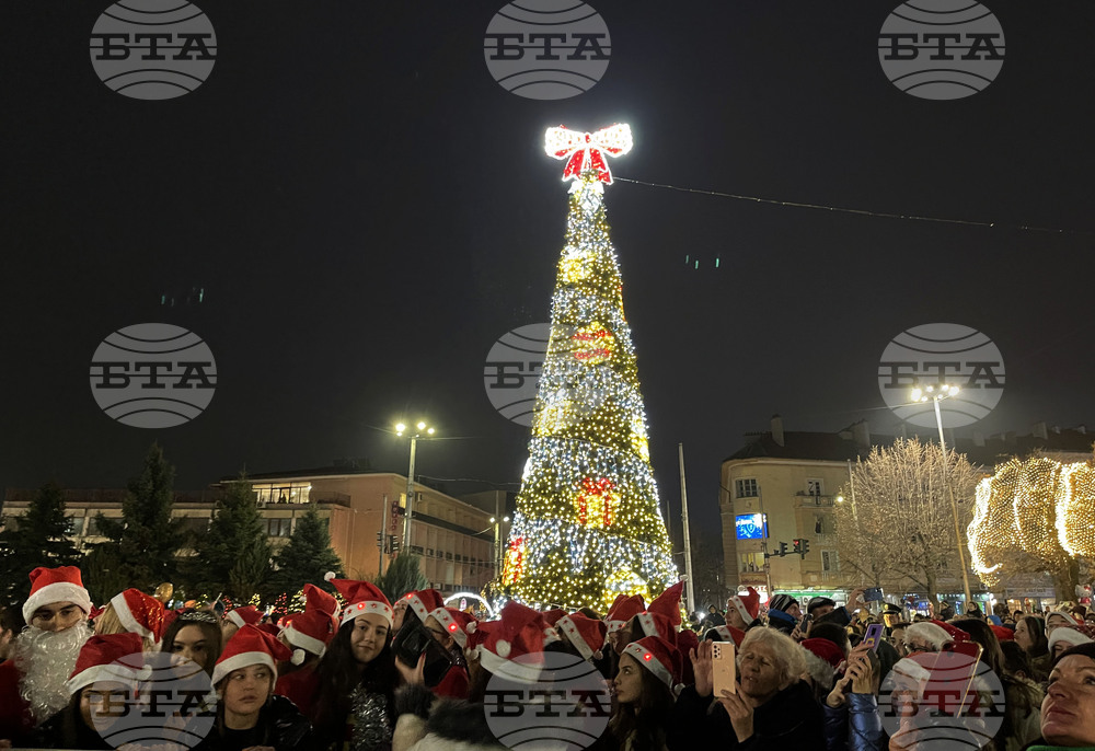 Казанлък - коледни светлини
