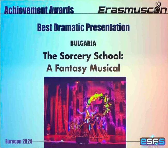 „Училище за магьосничества“ в изпълнение на Детско–юношеска студия за сценични изкуства „Allegra“ в Стара Загора грабна престижна европейска награда