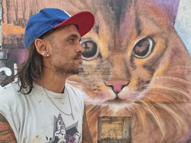 Бургас - жилищен блок - графити инициатива