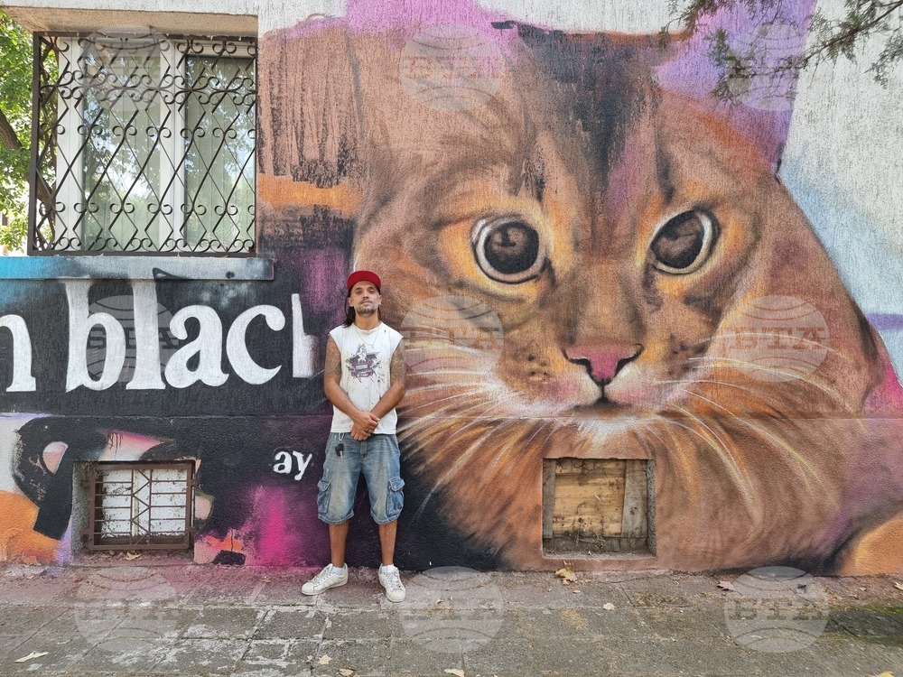 Бургас - жилищен блок - графити инициатива