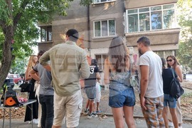 Бургас - жилищен блок - графити инициатива