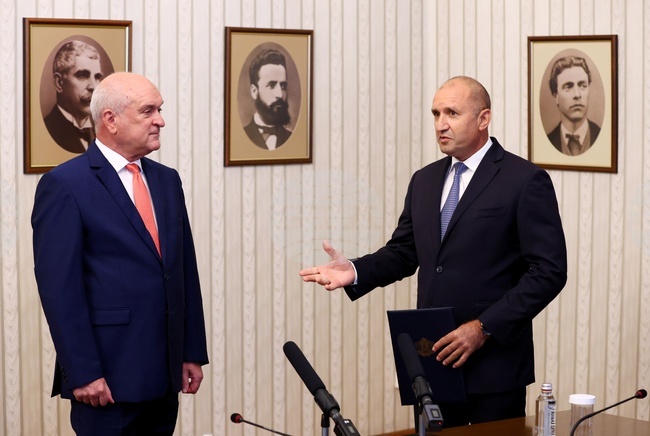 Румен Радев - Димитър Главчев - среща