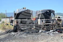 Село Бързия - камиони - инцидент