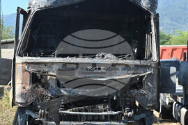 Село Бързия - камиони - инцидент