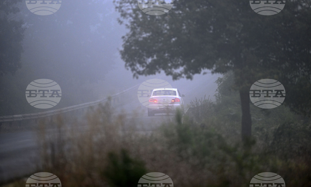 Заради гъста мъгла е намалена видимостта на автомагистрала "Струма" в района на Сандански