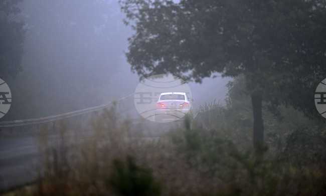 Заради гъста мъгла е намалена видимостта на автомагистрала "Струма" в района на Сандански