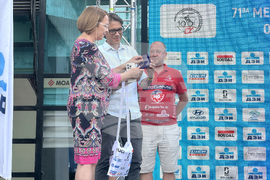 Казанлък - втори етап на колоездачната обиколка на България - награждаване