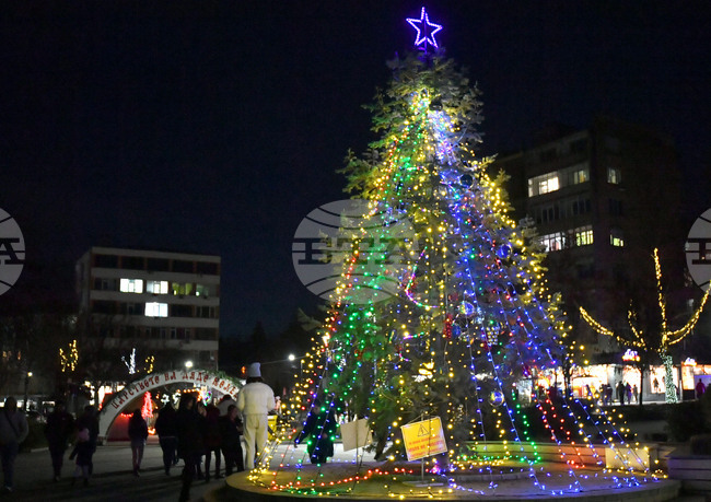 Разград - празнично осветление