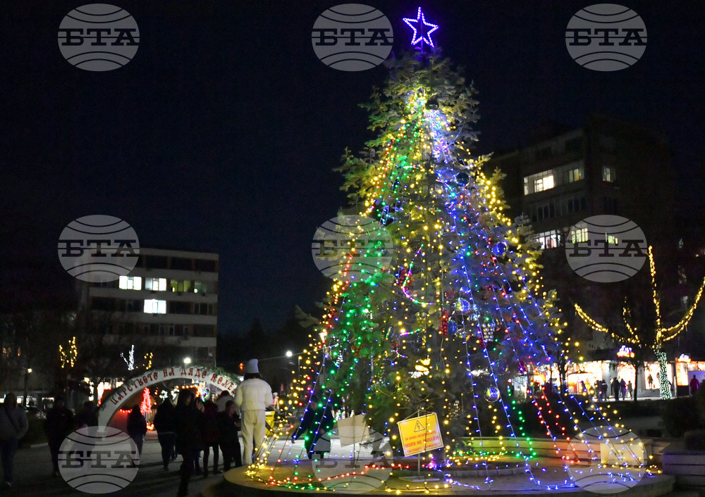 Разград - празнично осветление